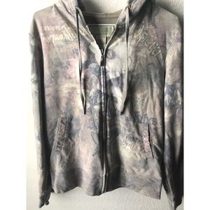 GreenTea zip up lightweight hoodie